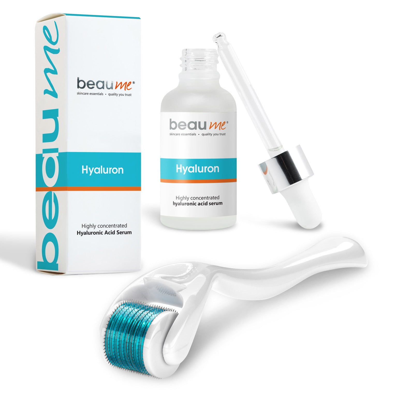 Highly Concentrated Hyaluronic Acid Serum - 30ml + Dermaroller