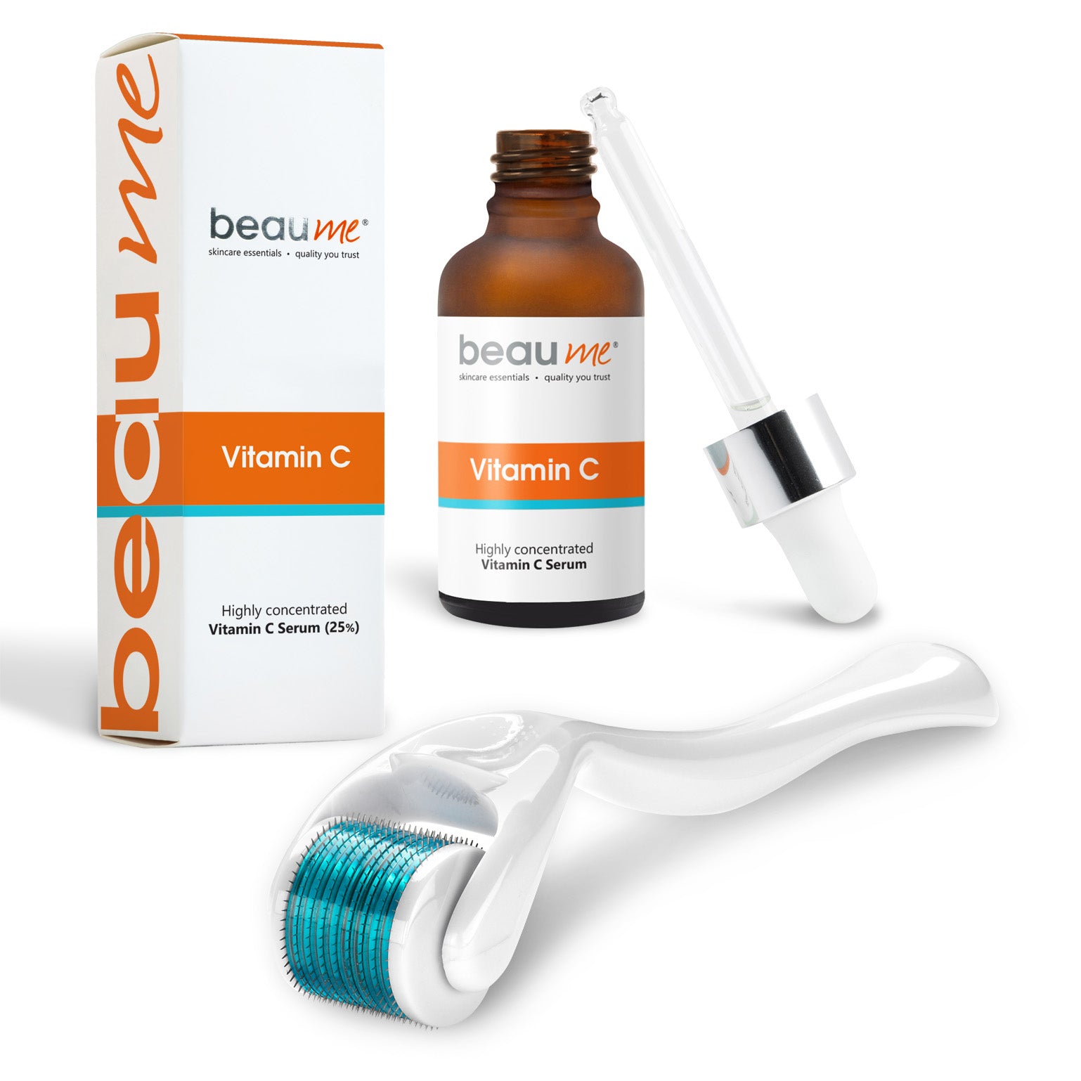 Highly Concentrated Vitamin C Serum - 30ml + Dermaroller